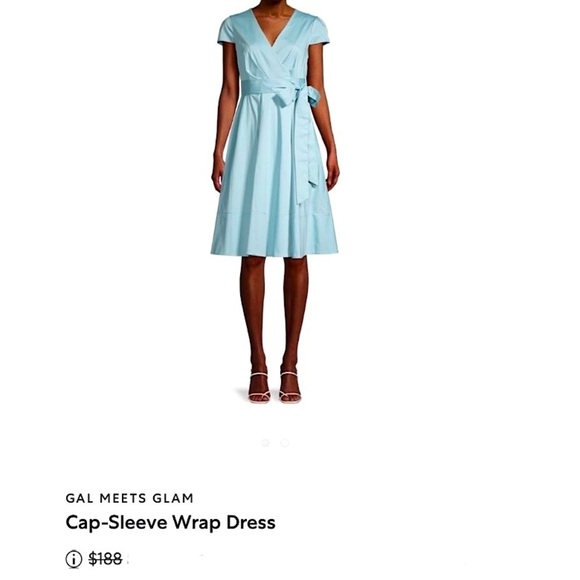 Gal Meets Glam Midi Fit & Flare Wrap Dress - Picture 5 of 14